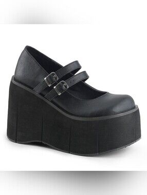 Demonia Kera-08 Vegan Goth Mary Janes Shoes Women's Size 10 With Box!